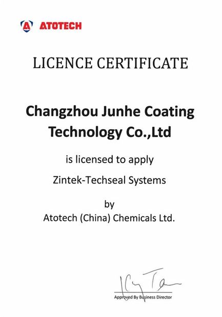 চীন Changzhou Junhe Technology Stock Co.,Ltd সার্টিফিকেশন